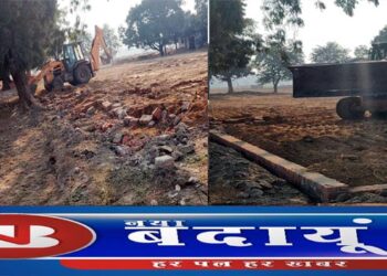 देखिए बदायूं में बिल्डर्स ने बागवानी व खेती उजाड़कर बसाई कालोनियां तो प्रशासन के बुल्डोजर ने ढाह दिया निर्माण