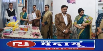 भाजपा सांसद ने अनाथ बच्चों को उपहार सौंपकर किया दुलार