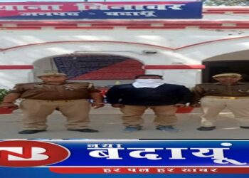 गैंगस्टर को बिनावर पुलिस ने जेल भेजा