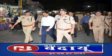 होलिका पर्व : फ्लैग मार्च कर आईजी रेंज ने दिया शांति व्यवस्था का संदेश