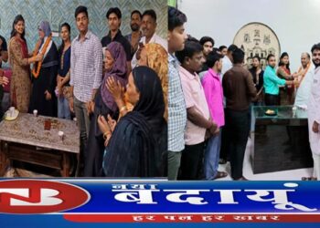 सपा समर्थित प्रत्याशी नाजमीं का समर्थन के साथ स्वागत