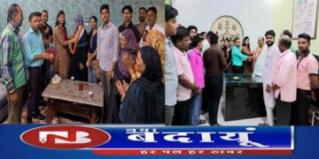 सपा समर्थित प्रत्याशी नाजमीं का समर्थन के साथ स्वागत