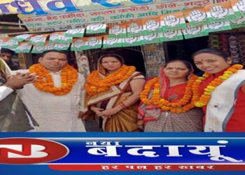 वजीरगंज में पूरी ताकत के साथ चुनाव प्रचार में उतरीं प्रत्याशी साक्षी