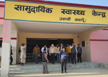 हैंडोवर से पहले सीएमओ ने उसावां सीएचसी पर किया निरीक्षण