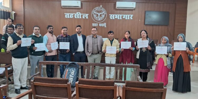 शतप्रतिशत एसआईआर कार्य, बीएलओ और सुपरवाइजर सम्मानित