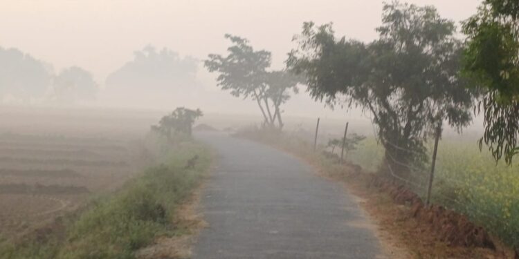 जिले में पछुवा हवा के चलते दिन निकलते ही गलन भरी रही सर्दी