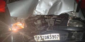 लखीमपुर के पलिया में ट्रक ने कार को रौंका, चालक की मौत