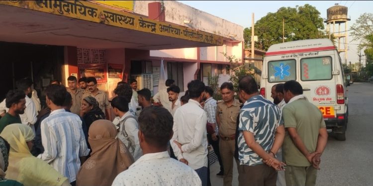 पीलीभीत में ट्रक की टक्कर से महिला की मौत, कोहराम