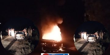 बदायूं में दर्दनाक हादसा : कार में जिंदा जले दंपति, महिला की मौत पति गम्भीर घायल