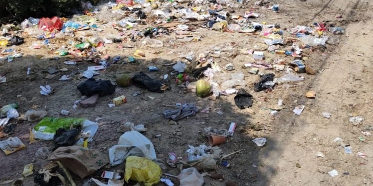 आवास विकास कालोनी में जिम्मेदार लापरवाह, गंदगी के लगे अंबार