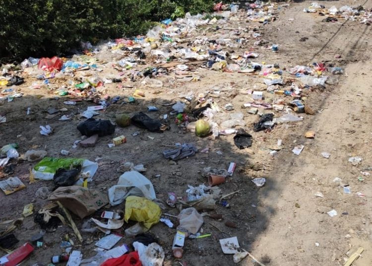 आवास विकास कालोनी में जिम्मेदार लापरवाह, गंदगी के लगे अंबार