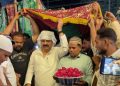 आबिद रजा ने हज़रत काज़ी शेख शहाब उद्दीन सोहरवर्दी की दरगाह पर की चादरपोशी