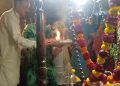 बिरूआबाड़ी मंदिर में भगवान शंकर-पार्वती की मूर्ति स्थापना