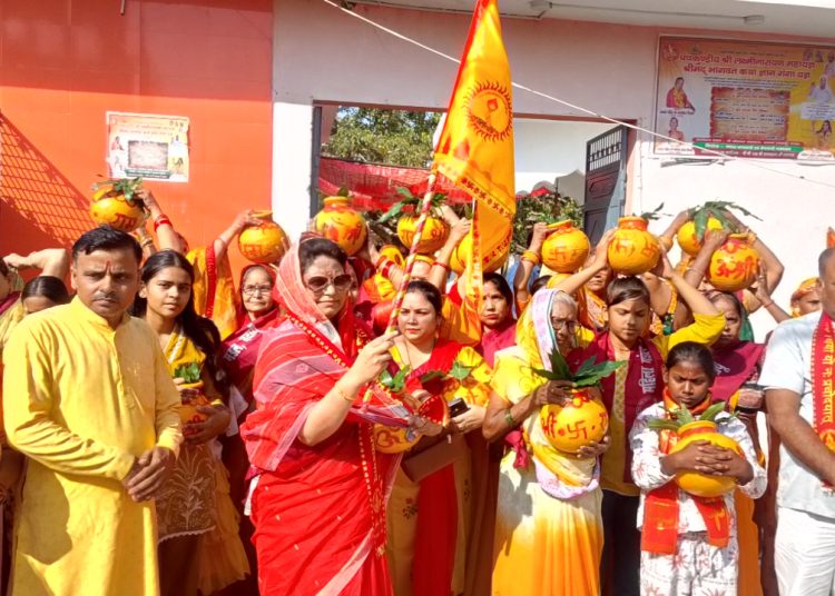 ज्योति कलश रथ यात्रा का हुआ पूजन, देवकली पटना से बदायूं तक गूंजे गायत्री मंत्र