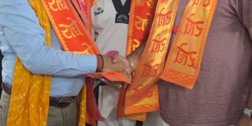 नेपाल में कांस्य पदक जीतने वाले बदायूं के अजय पाल सिंह सम्मानित