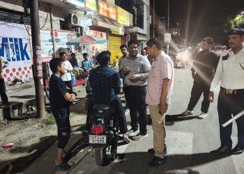 मोडिफाइड साइलेंसर के खिलाफ परिवाहन विभाग का अभियान, पांच बुलेट बाइक सीज
