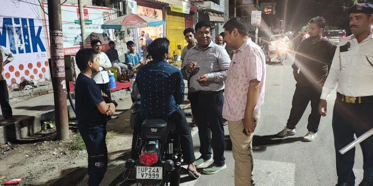 मोडिफाइड साइलेंसर के खिलाफ परिवाहन विभाग का अभियान, पांच बुलेट बाइक सीज