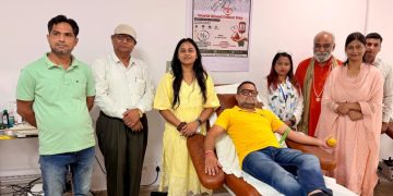 विश्व रक्तदाता दिवस पर राजकीय मेडिकल कॉलेज में लगा स्वैच्छिक रक्तदान शिविर