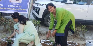 इनरव्हील क्लब ने चलाया हरियाली अभियान, किया पौधरोपण