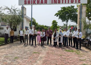 शिखर इंस्टीट्यूट ऑफ फार्मेसी में पौधरोपण महाअभियान-2026 के अंतर्गत 200 पौधों का रोपण