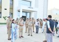 बदायूं में महिला पीएसी बटालियन के निर्माण कार्य का डीजी पीएसी सहित अफसरों ने किया निरीक्षण