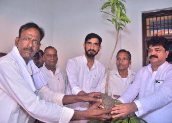 शेखूपुर विधानसभा में स्व. सरनाम सिंह यादव की स्मृति में विशाल पौधारोपण