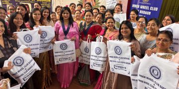 प्लास्टिक को कहें ना, कपड़े के थैले को अपनाएं, इनरव्हील क्लब का संयुक्त पर्यावरण जागरूकता अभियान