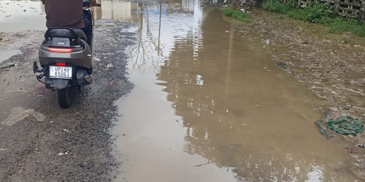 बदायूं में रवन्ना-बिल्सी रोड की बदहाल स्थिति को लेकर पीस पार्टी ने डीएम से निर्माण की मांग की