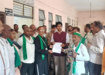 तहसील सदर में भ्रष्टाचार और किसानों की समस्याओं को लेकर भाकियू असली ने सौंपा ज्ञापन