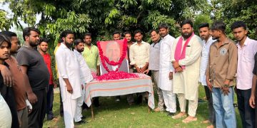 बाबा वॉटर पार्क पर स्व. मुलायम सिंह यादव को दी गई भावभीनी श्रद्धांजलि