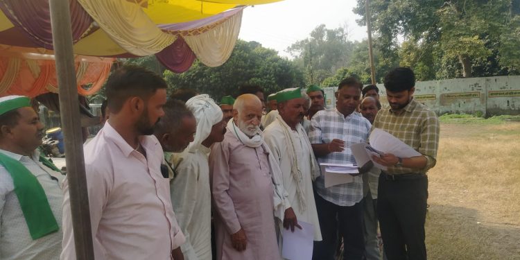 किसानों की समस्याओं को लेकर भाकियू टिकैत का जोरदार प्रदर्शन, 27 सूत्रीय ज्ञापन सौंपा