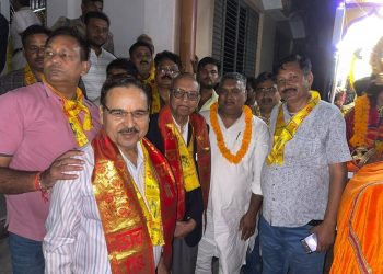 बिसौली में धूमधाम से निकली भव्य श्रीराम बारात, दुर्विजय सिंह शाक्य ने किया तिलक पूजन