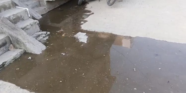 वार्ड 8 में डेढ़ साल से जलभराव, दो महीने बाद भी नहीं हुई सुनवाई
