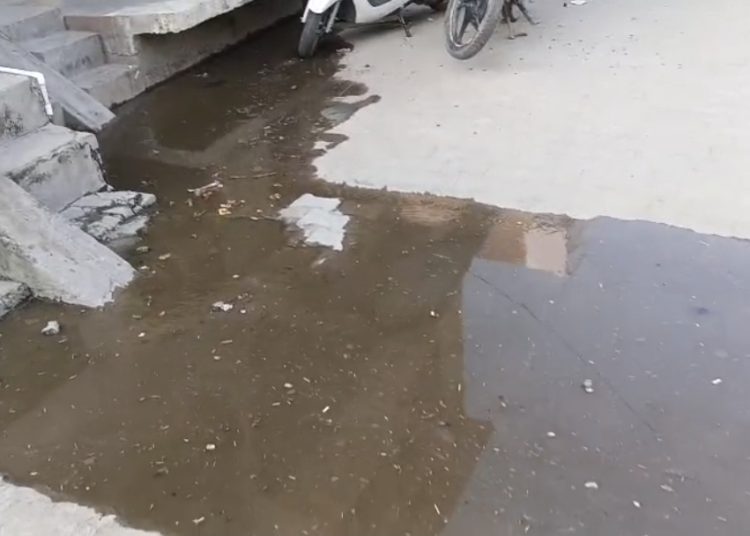 वार्ड 8 में डेढ़ साल से जलभराव, दो महीने बाद भी नहीं हुई सुनवाई
